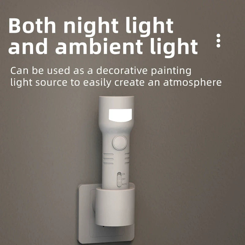 LED Motion Night Lamp with Portable Flashlight