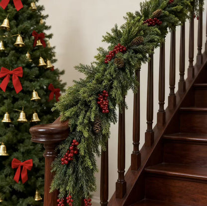 Fresh Greenery Holiday Door Wreath
