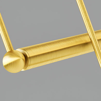 Modern Glass Linear Pendant Light Fixture