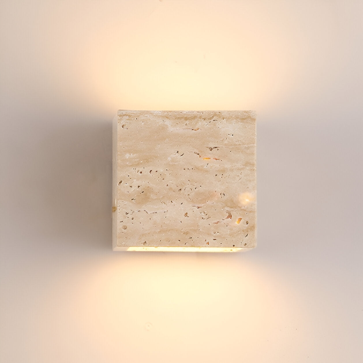 Simple Stone Outdoor LED Wall Sconce Light
