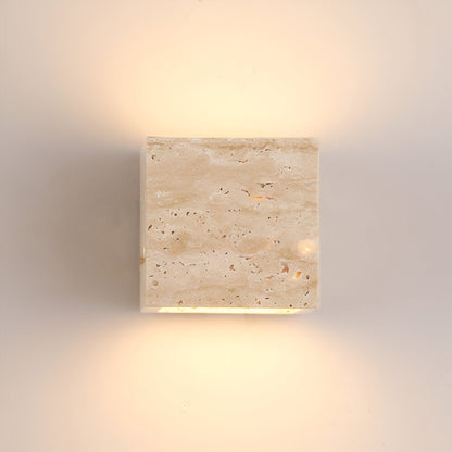 Simple Stone Outdoor LED Wall Sconce Light