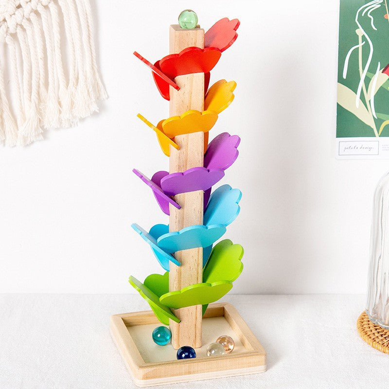 Classic Wooden Marble Run Toy