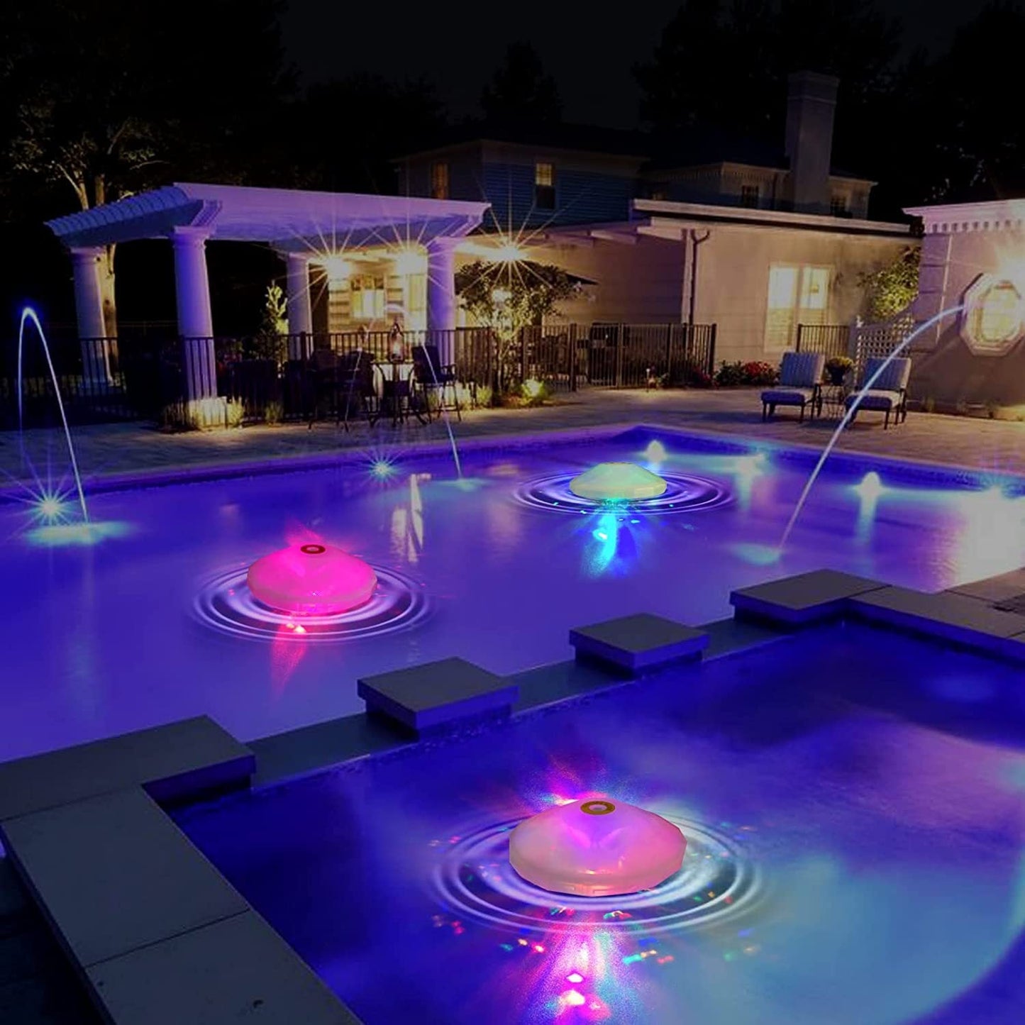 Colorful Solar Powered Pool Float Light Decoration