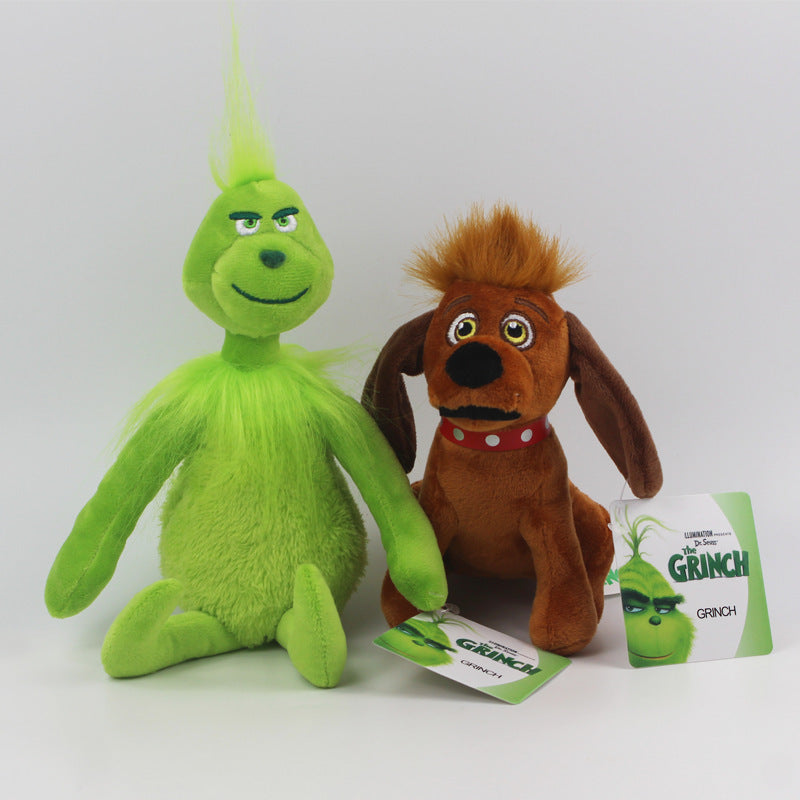 Soft Grinch Holiday Teddy Doll