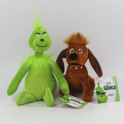 Soft Grinch Holiday Teddy Doll