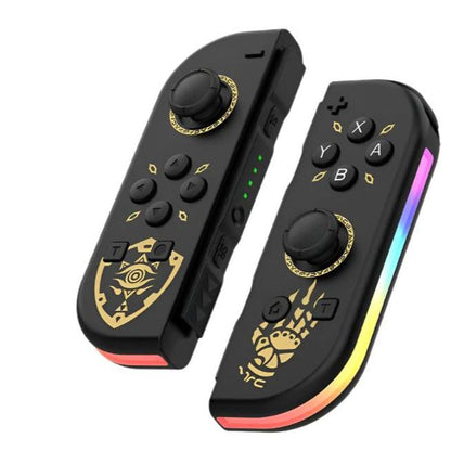 Wireless Gaming Controller for Nintendo Switch - Comfortable Gamepad with Colorful Lights