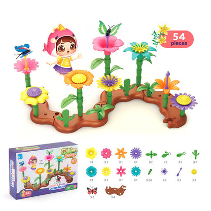 Colorful Blooming Brick Toy Set