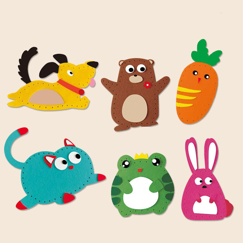 Fesara | Cute Felt Craft Animal Kit for Sewing