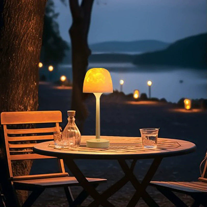 Soothing Wave Glass Table Lamp - Fesara