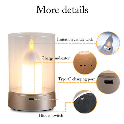 Touch Control Ambient Candle Table Lamp