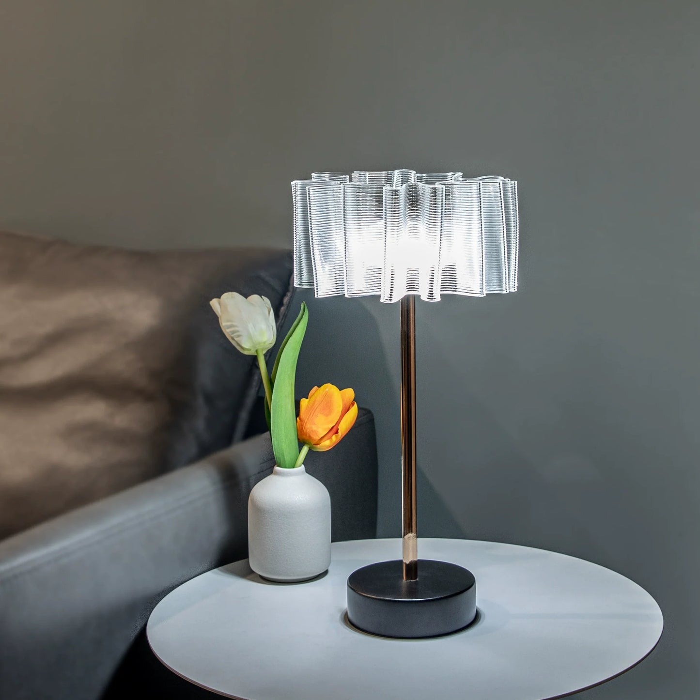Folded Metal Portable Desk Lamp