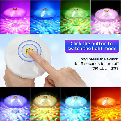 Colorful Solar Powered Pool Float Light Decoration