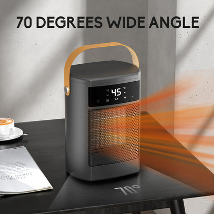 Compact Electric Ceramic Space Heater with Remote
