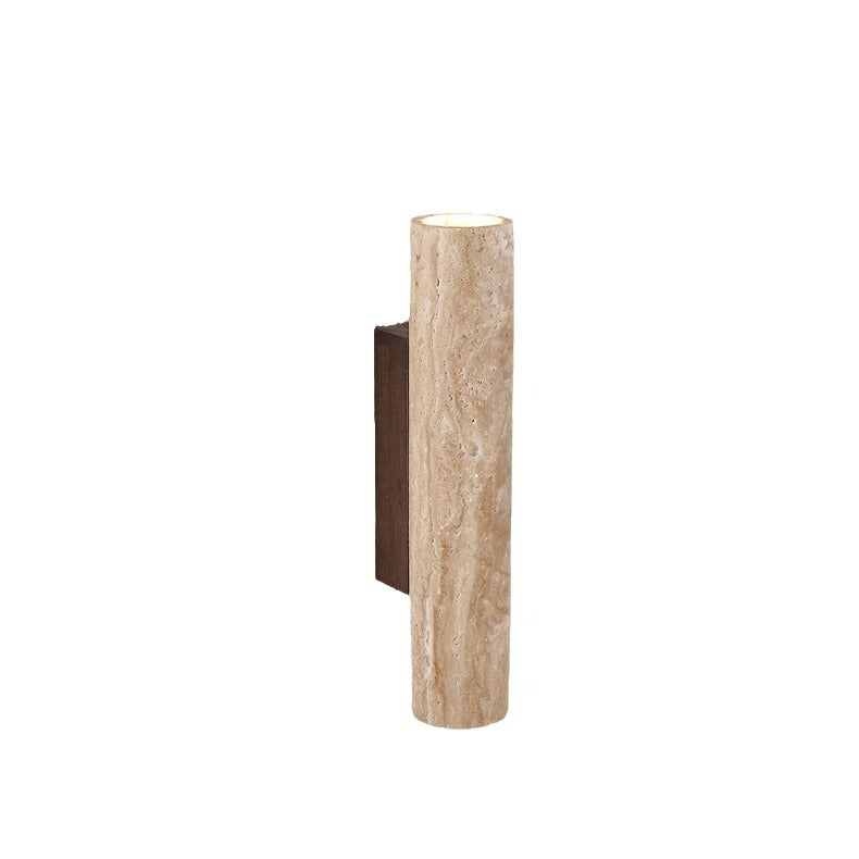 Natural Stone Wall Light in Simple Tube Design