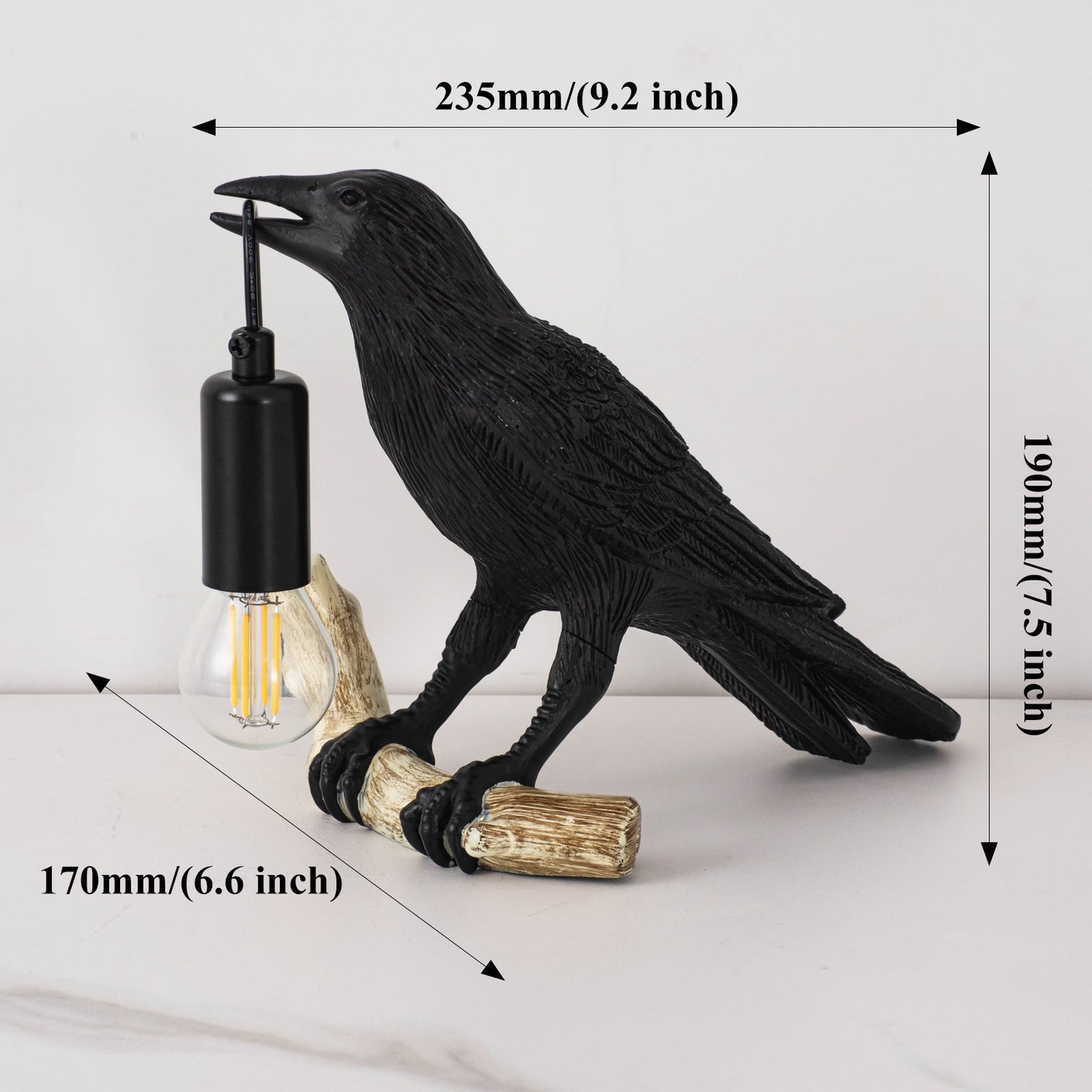 Compact Bird themed Desk Table Lamp for Bedroom