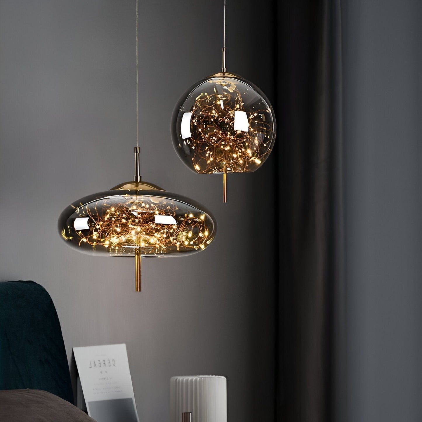 Elegant Glass Modern Pendant Light