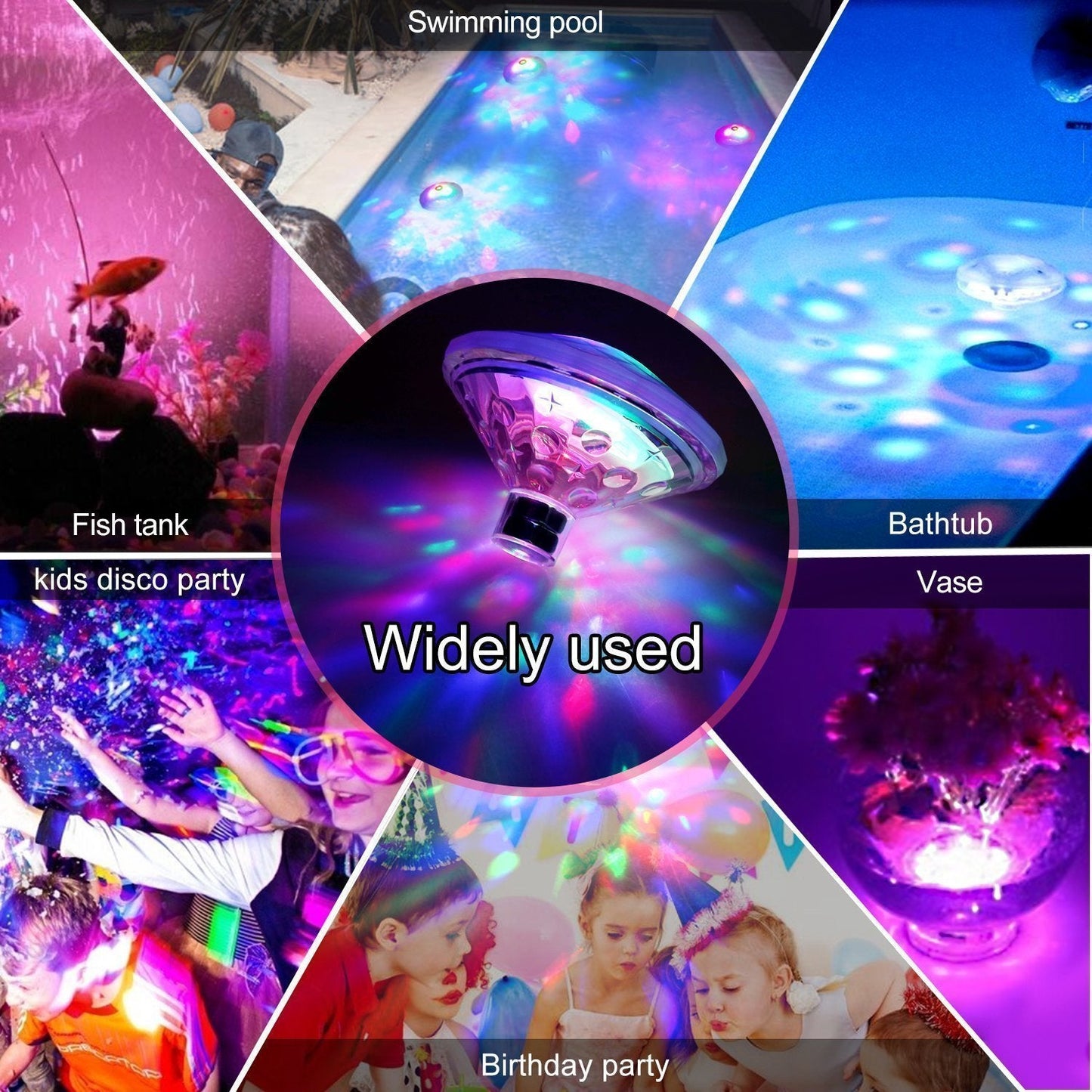 Colorful Solar Powered Pool Float Light Decoration