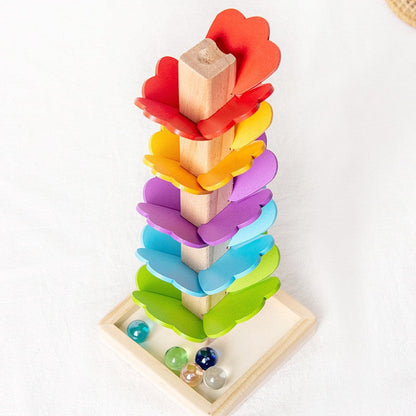 Classic Wooden Marble Run Toy