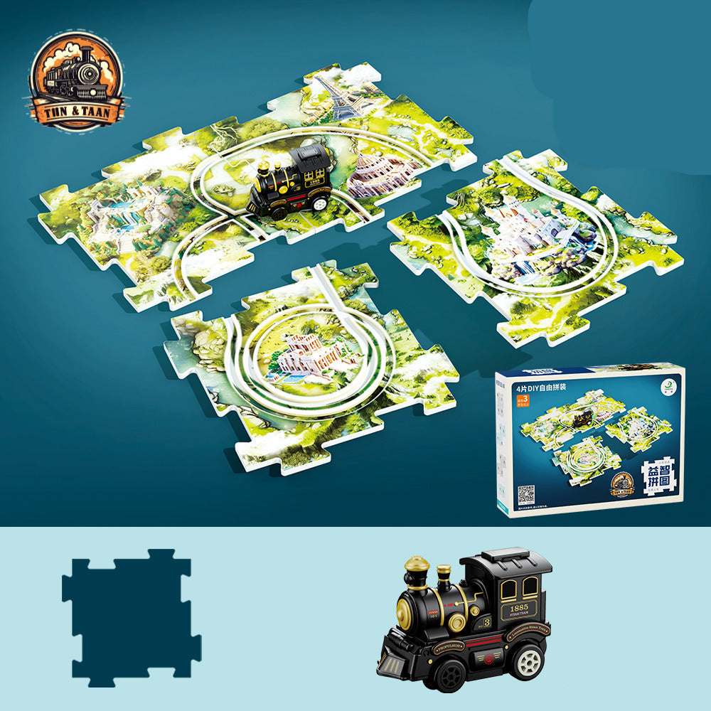 Fun Holiday Train Jigsaw Puzzle Toy - Fesara