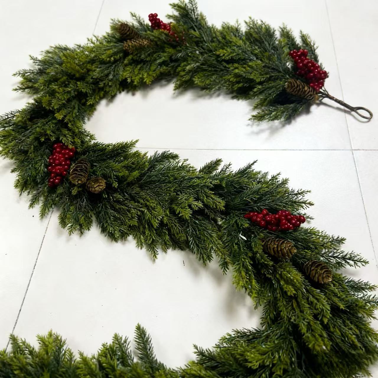 Fresh Greenery Holiday Door Wreath