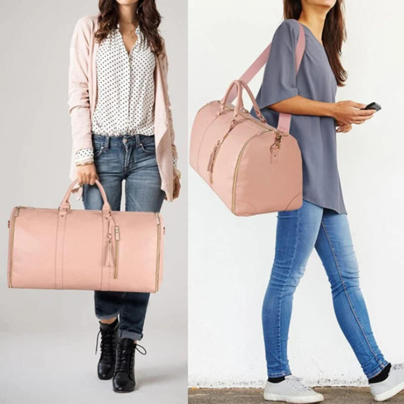 Large Wheeled Suitcase with Storage Compartments - Fesara
