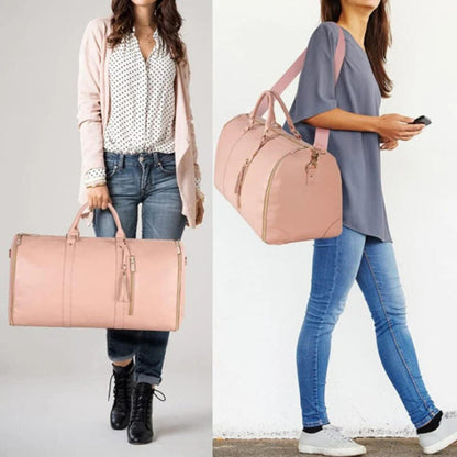 Large Wheeled Suitcase with Storage Compartments - Fesara
