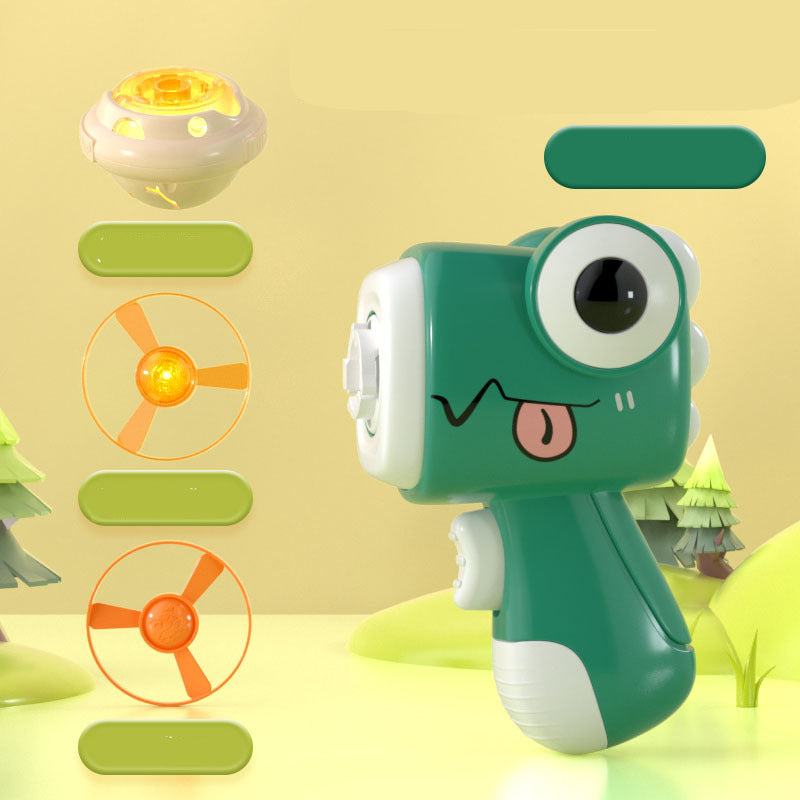Fun Dino Spin Top And Flying Disc Set