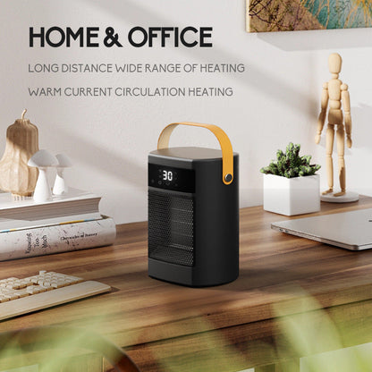 Compact Electric Ceramic Space Heater with Remote