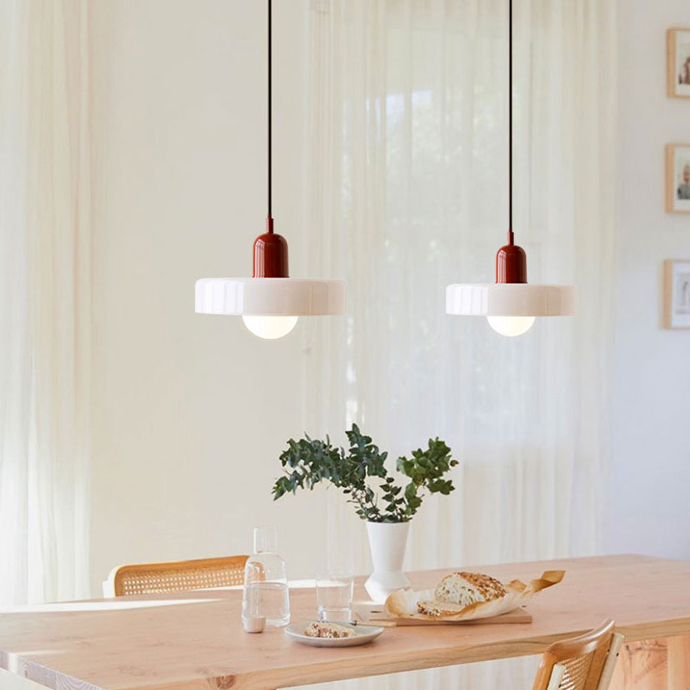 Colorful Glass Pendant Lamp for Modern Dining Rooms