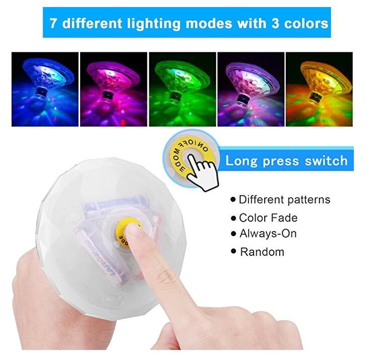 Colorful Solar Powered Pool Float Light Decoration