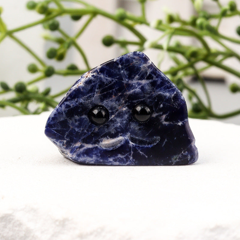 Unique Carved Crystal Hedgehog Figurine