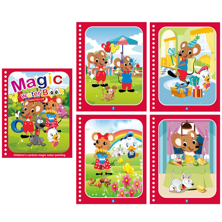Colorful Kids Water Paint Activity Book