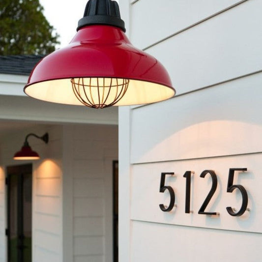 Modern Black Address Sign - Fesara