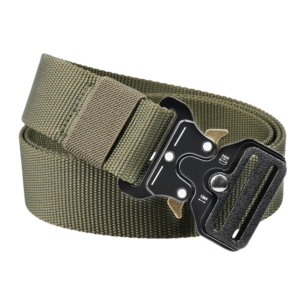 Durable Nylon Web Belt with Fast Release Metal Buckle