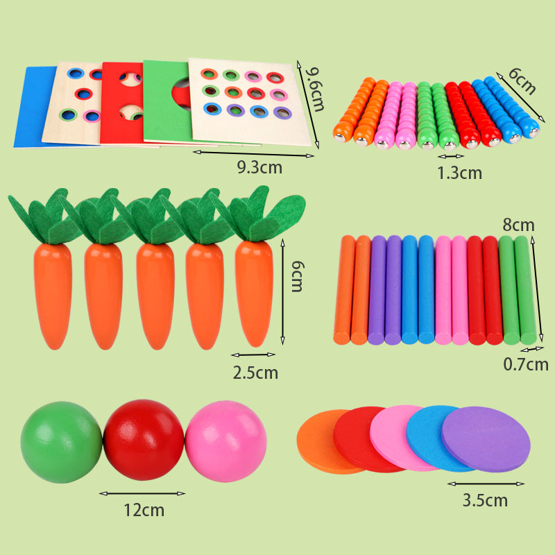 Educational Wooden Shape Sorting Toy Block Cube
