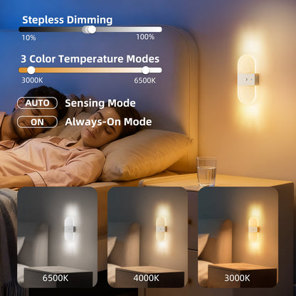 Wireless Motion Sensor Table Lamp, Rechargeable Night Light