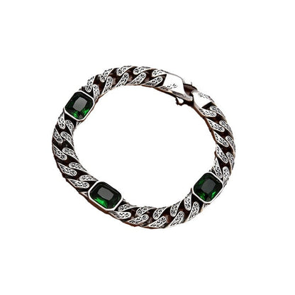 Stylish Diamond Pattern Unisex Copper Chain Bracelet
