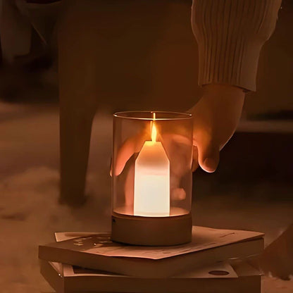 Touch Control Ambient Candle Table Lamp - Fesara