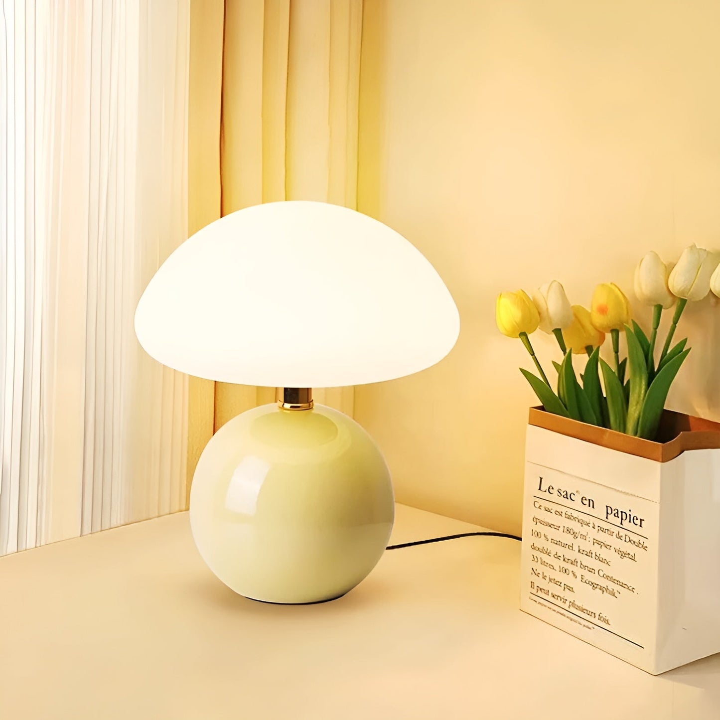 Stylish Mushroom LED Table Lamp – Soft Warm Glow
