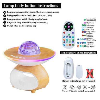 Colorful LED Wireless Charger Table Lamp