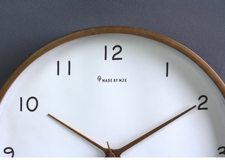 Natural Wooden Wall Clock