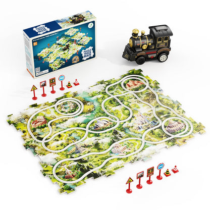 Fun Holiday Train Jigsaw Puzzle Toy