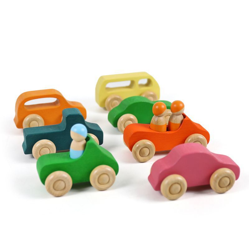 Colorful Kids Wooden Building Blocks Set