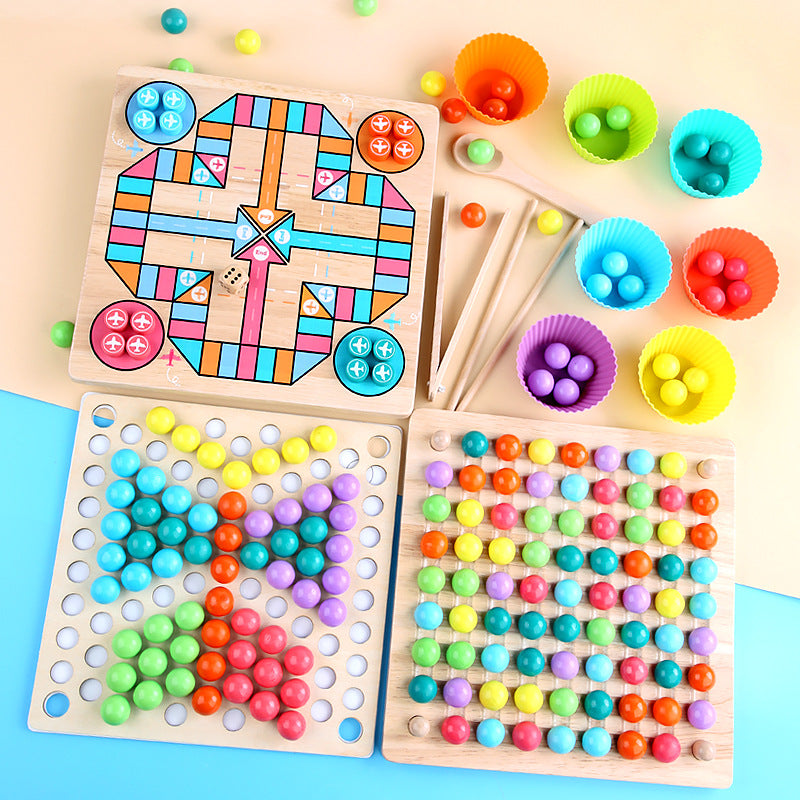 Educational Wooden Bead Sorter Toy