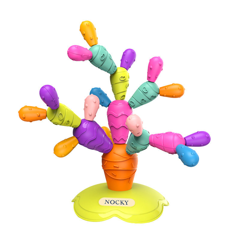 Colorful Educational Magnet Cactus Toy