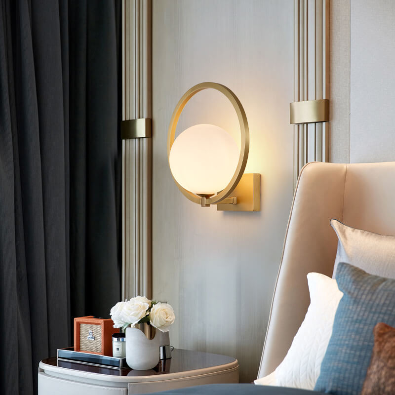 Sleek Glass Single Light Wall Lamp
