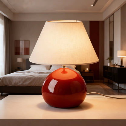 Classic Brown Wooden Table Lamp