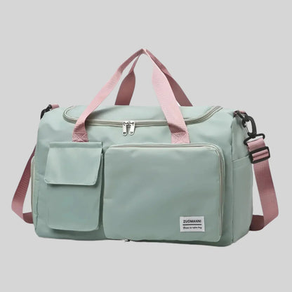 Large Waterproof Sports Duffel Bag with Shoe Pocket