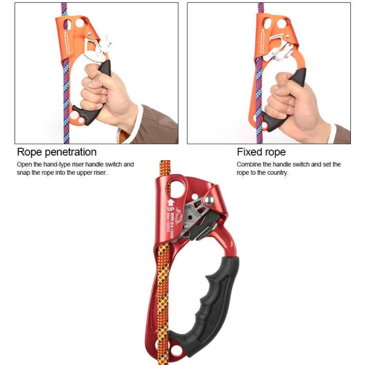 Durable Climbing Rope Grip for 8-12mm Ropes