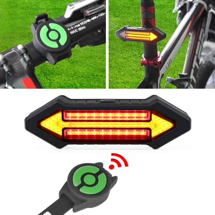 Smart Bike Rear LED Warning Light with Remote Control - Fesara